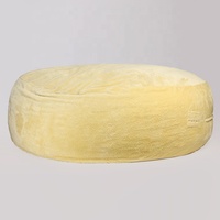 Tissu Sherpa à mémoire de forme 9 pieds, 270cm, mousse compressée, énorme sac de haricots et extra-large, canapé-lit