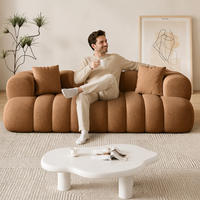 Sofá Seccional Multifuncional Moderno para Sala de Estar, Muebles de Salón, Estilo Lujoso Color Crema