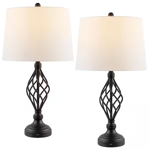 Phong cách truyền thống trang trí nội thất thiết lập của <span class=keywords><strong>2</strong></span> điều khiển cảm ứng Dimmable bảng đèn ánh sáng với USB sạc cổng cho phòng ngủ cạnh giường ngủ đầu giường - Product Image 1