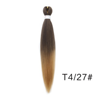 Cheveux synthétiques en soie haute température EZ Braids 20 pouces, couleur dégradée, faciles à tresser, pour dreadlocks africaines, double tressage à la machine