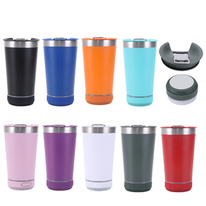 New Hot sản phẩm 16oz chân không Flask <span class=keywords><strong>cup</strong></span> <span class=keywords><strong>Bluetooth</strong></span> Loa Tumbler thép không gỉ với âm nhạc và Opener - Product Image 2