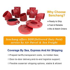 <span class=keywords><strong>2025</strong></span> senchang bán buôn mới ISO/FM rãnh phụ kiện đường ống DN 200mm Dễ uốn sắt rãnh khớp nối khuỷu tay - Product Image 6