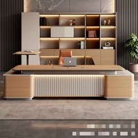 Meubles de bureau de luxe en gros, ensemble table et chaise de bureau convertible, meubles de bureau en bois, bureau en forme de L