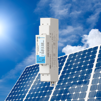 Rayfull SD10M monofásico 1 módulo medidor de potencia de carril DIN para cargador EV de 22kw medidor Digital inteligente submetro medidor Modbus