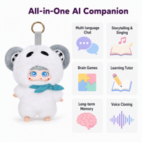 Série Colorful Sweetheart AI PVC Bean Bag Vinyl Blind Box Personnage Frozen Pendentif Poupée Intelligente Unisexe Cadeau d'Anniversaire Tous Âges