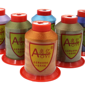 Filamento de poliéster de alta dureza 210D2, hilo de máquina de coser T45 de cuero <span class=keywords><strong>Ray</strong></span> de seda teñida de 0,25mm para fábrica de cuero de zapatos - Product Image 2