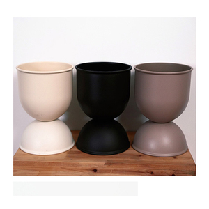 <span class=keywords><strong>Pot</strong></span> de fleurs en plastique de style nordique moderne à <span class=keywords><strong>design</strong></span> divisé pour la maison et le jardin, intérieur/extérieur, décoration ronde - Product Image 4
