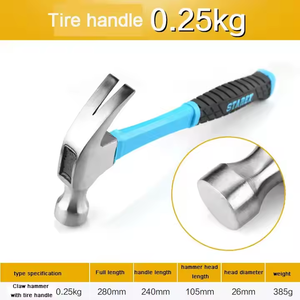 Martillo para Uñas Multifuncional Personalizable OEM con Mango Largo de Acero y Revestimiento de Goma Antideslizante, Precio de Fábrica - Product Image 3