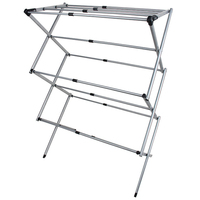 SANIPRO Balcon Portable Métal et Plastique Robuste Pliant Sèche-Vêtements Cintre À Linge, Séchoir À Air Pour Serviette À Vêtements