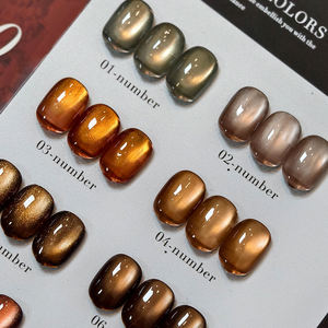 Cat Eye UV Gel Polish Set 15ml AILANUO Free Custom 10-Color Magnetic Hema Free Vegan Non-Toxic Eco-Friendly Long-Lasting Glass - Product Image 4