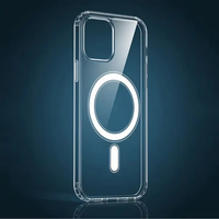 Nouvelle coque de téléphone transparente avec charge sans fil pour iPhone 13, coque arrière antichoc magnétique pour iPhone 12 13 14 15 16 17 Pro