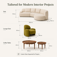 Canapé, chaise et table basse pour salon