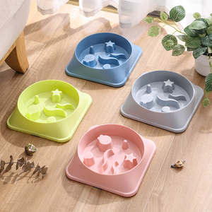 Tazón de comedero lento de plástico barato para perros de fabricante al por mayor para uso en la cocina con estampado animal - Product Image 5
