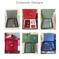 Ensemble de luxe en acier inoxydable pour bureau : carnet personnalisé, stylo et bouteille isotherme avec emballage cadeau ODM OEM