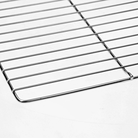 Grille de cuisson robuste en acier inoxydable pour barbecue, résistante à la rouille, pour camping, fumoir et foyer extérieur