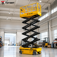 Piattaforma a forbice elettrica semovente Torsen OEM ODM 6-16m 230-450kg per distributori di attrezzature