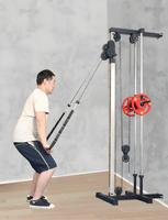 Máquina de fitness integral para gimnasio en casa, montada en pared, con sistema de poleas de cable único para dominadas y remo bajo