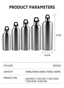 Purple Stainless Steel Vacuum Water Bottle With Carabiner Lid Travel Thermos Minimalist Design - Product Image 5