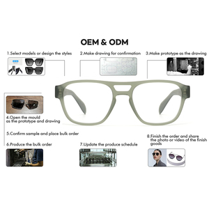 <span class=keywords><strong>Monturas</strong></span> <span class=keywords><strong>de</strong></span> <span class=keywords><strong>gafas</strong></span> acetato retro OEM doble puente acetato hombres mujeres 3 + 2 bisagras marcos ópticos - Product Image 6