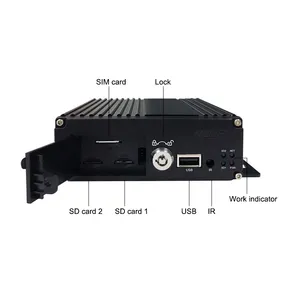 4CH TF Thẻ mvr GPS 4 gam Wifi HDMI cmsv6 xe di động DVR HiSilicon Chip di động kỹ thuật số Video Recorder cho xe buýt xe tải