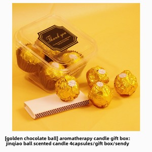 Bougie en cire de soja parfumée au chocolat <span class=keywords><strong>Ferrero</strong></span> faite à la main cadeau d'anniversaire moderne jouet artificiel à la mode pour la décoration de la maison transfrontalière - Product Image 6