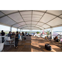 Projet de golf tente commerciale de chapiteau de structure à deux étages en aluminium pour l'extérieur tentes de fête étanches pour les événements en plein air