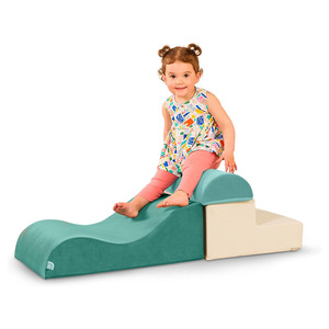 Structure de jeu en mousse multifonctionnelle pour enfants, toboggan d'escalade, forme géométrique, jouet d'intérieur unisexe - Product Image 1