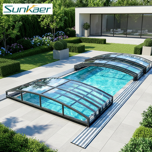 Caliente retráctil Sunroom cubierto Patio recinto balcón terraza cubierta aislada vidrio casa <span class=keywords><strong>cubiertas</strong></span> - Product Image 1