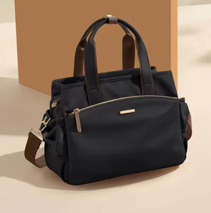 Fashionable large single shoulder crossbody <b>bag</b> with multiple compartments, lightweight canvas handbag, women's shopping <b>bag</b> - Product Image 3