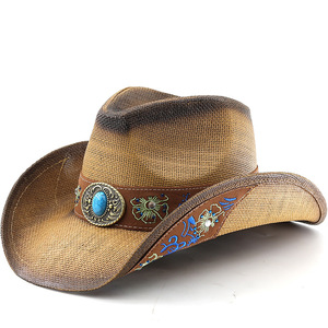 <span class=keywords><strong>Sombrero</strong></span> Vaquero Estilo Americano Unisex con Ala Rizada y Rígida, 100% Poliéster, para las Cuatro Estaciones, de Alta Gama - Product Image 5