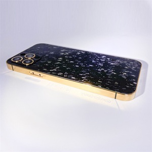 Cornici di Lusso per <span class=keywords><strong>iPhone</strong></span> Serie <span class=keywords><strong>11</strong></span>-17, Placcate in Oro con Bordo Dorato Casuale, Accessori per Telefoni Cellulari - Product Image 2