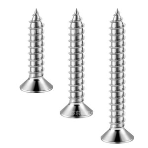สกรูเกลียวปล่อยสแตนเลส 4x40 หัวแฉก หัวจม สำหรับงานไม้ มาตรฐาน GB846 เกรด A - Product Image 4