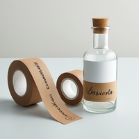 Étiquettes d'emballage cosmétique personnalisables pour bouteilles en verre pour huiles essentielles shampooing et parfum Commande minimum 500 pièces