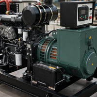 Generator Diesel Industri Rangka Terbuka 30kw Mesin Lister Grosir Pabrik Alternator Tembaga 100% Otomatis untuk Pengoperasian Berkelanjutan Jangka Panjang