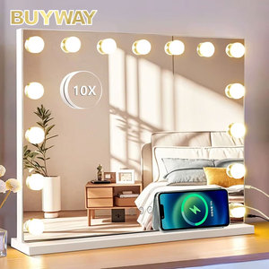 <strong>Mirror</strong> with <strong>Light</strong> LED <strong>Mirror</strong> Makeup <strong>Mirrors</strong> for Tabletop Cosmetic <strong>Mirror</strong> LED Dimmable Smart Table <strong>Mirror</strong> Touch Switch - Product Image 1