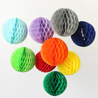 Lanterne suspendue pliable en papier nid d'abeille épais, biodégradable, écologique, multicolores, pour la décoration de fête de Noël