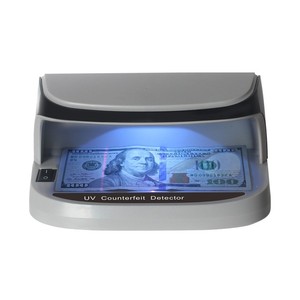 Détecteur de billets UV de bureau transfrontalier AL-09, portable, alimenté par batterie rechargeable, vérificateur de contrefaçon multi-devises - Product Image 2
