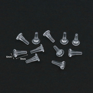 Tapones transparentes para los oídos, tapones de silicona, pasadores para los oídos, cubiertas protectoras, tapas antipinchazos para los oídos, tapones traseros para pendientes, anticaída - Product Image 2