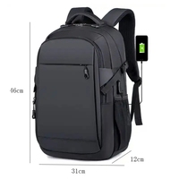 Sac à dos de voyage personnalisé, imperméable, pour homme, antivol, pour l'école, avec port USB, pour ordinateur portable, sac à roulettes