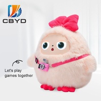 CBYD Robot parlant créatif en peluche avec IA, poupée interactive intelligente à visage numérique, conversation vocale, musique, chant, jouet éducatif pour enfants