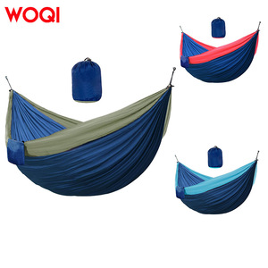 Hamac portable en nylon Woqi pour le camping avec mousquetons, design minimaliste, logo personnalisé, 0,7 kg, équipement de plein air léger - Product Image 5