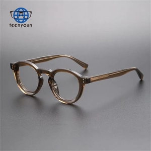 Teenyoun 2024 Bán Buôn Retro Hình Bầu Dục Kính Phụ Nữ Chất Lượng Cao Máy Tính Kính Mắt Khung Vòng Khung Kính Quang Học Nam - Product Image 1
