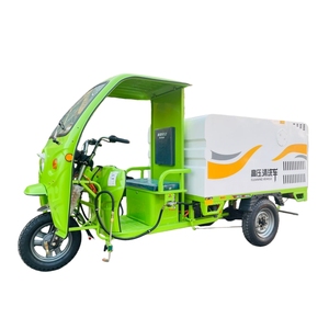 รถทำความสะอาดแรงดันสูงไฟฟ้า <span class=keywords><strong>3</strong></span> <span class=keywords><strong>ล้อ</strong></span>ขนาดเล็ก รถบรรทุกฉีดน้ำพลังงานแบตเตอรี่ขนาดเล็ก - Product Image 1