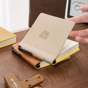 10*8.5CM PU <b>Notebook</b> <b>Blank</b> Inner Page Portable Pocket Cute and Simple Design Journal Enterprise Personal Customized LOGO - Product Image 6