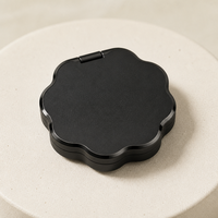 Boîte à baume à lèvres moderne en alliage de zinc poli, avec couvercle coulissant, pour parfum solide, ouverture magnétique, vente en gros, fabrication sur mesure