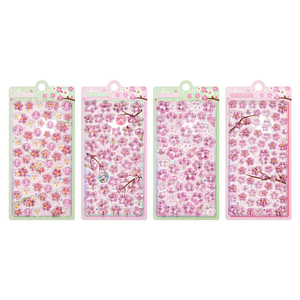 Nouveaux autocollants pour carnet en cristal 3D à l'effigie de fleurs de <span class=keywords><strong>cerisier</strong></span> de style <span class=keywords><strong>japonais</strong></span> - Product Image 4