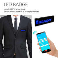 Insignia LED digital Pantalla LED pequeña programable magnética DIY