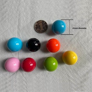 ลูกบอลพลาสติก ABS สีสันสดใส ขนาด 25 มม. ราคาประหยัด สำหรับเล่นเกมนับจำนวน ขนาด 2.5 ซม. สีแดง เหลือง น้ำเงิน เขียว ส้ม ชมพู ดำ ขาว - Product Image 3