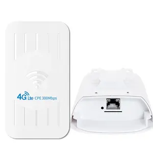 4G Outdoor CPE H5 Outdoor Impermeable Openwrt 4G LTE CPE <span class=keywords><strong>WiFi</strong></span> <span class=keywords><strong>Router</strong></span> con ranura para tarjeta Sim y adaptador PoE - Product Image 1
