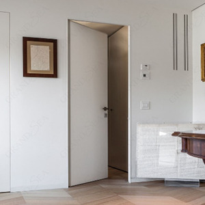 Kualitas tinggi tersembunyi tidak terlihat Modern inti padat kayu Interior putih Casement pintu rata dibuat dari kayu padat - Product Image 5